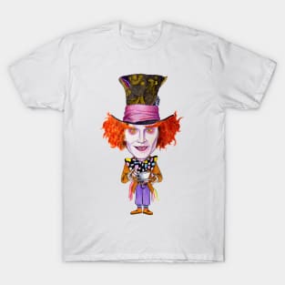 Mad Hatter Caricature T-Shirt